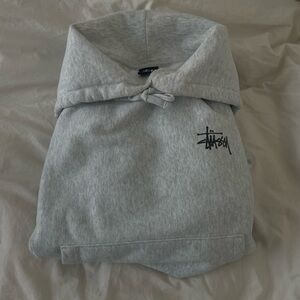 Stussy Light Gray Fleece Hoodie